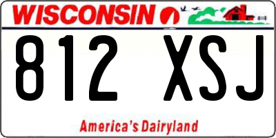 WI license plate 812XSJ