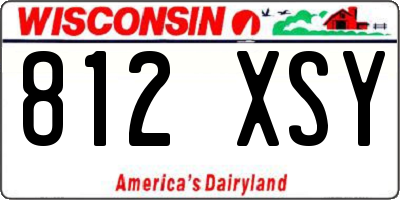 WI license plate 812XSY