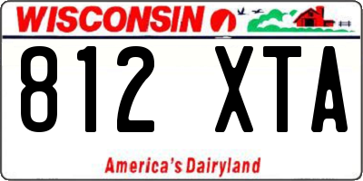 WI license plate 812XTA