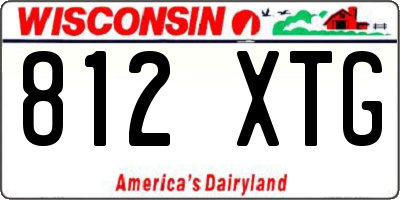 WI license plate 812XTG