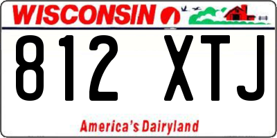 WI license plate 812XTJ