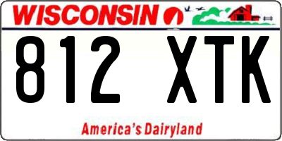 WI license plate 812XTK