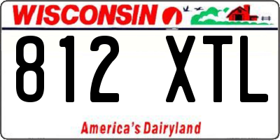 WI license plate 812XTL