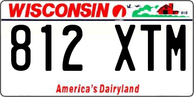 WI license plate 812XTM
