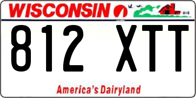 WI license plate 812XTT