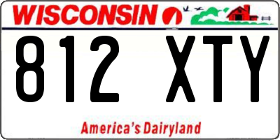 WI license plate 812XTY