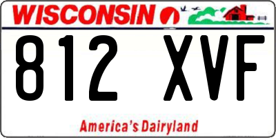 WI license plate 812XVF