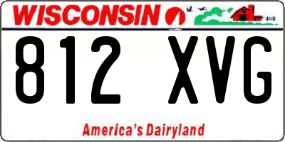 WI license plate 812XVG