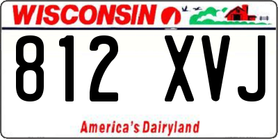 WI license plate 812XVJ