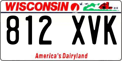 WI license plate 812XVK