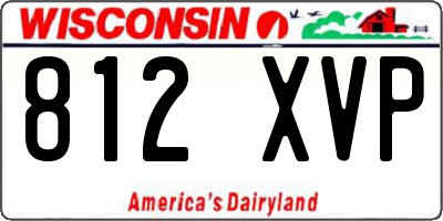 WI license plate 812XVP