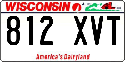 WI license plate 812XVT