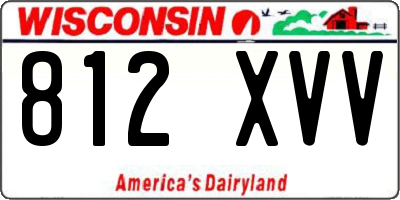 WI license plate 812XVV
