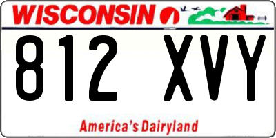 WI license plate 812XVY