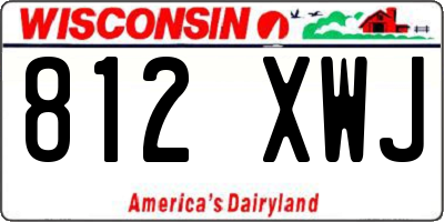 WI license plate 812XWJ