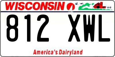 WI license plate 812XWL