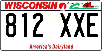 WI license plate 812XXE