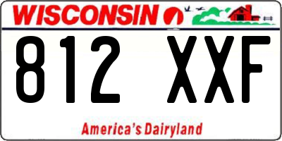 WI license plate 812XXF
