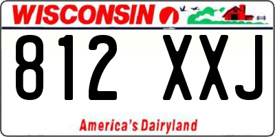 WI license plate 812XXJ