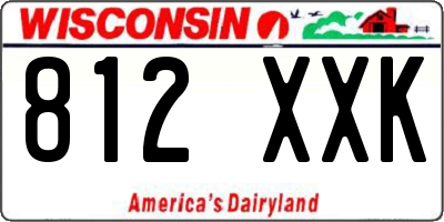 WI license plate 812XXK