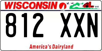WI license plate 812XXN