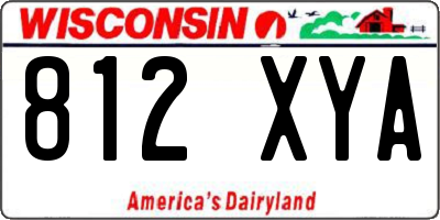 WI license plate 812XYA