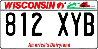 WI license plate 812XYB