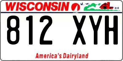 WI license plate 812XYH