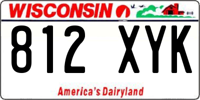 WI license plate 812XYK
