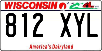 WI license plate 812XYL