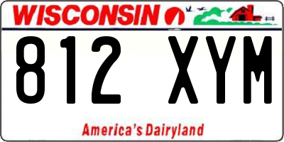 WI license plate 812XYM