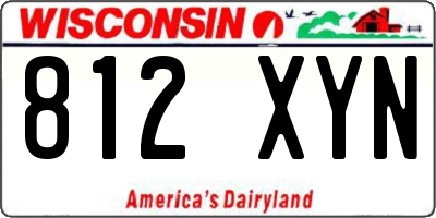 WI license plate 812XYN