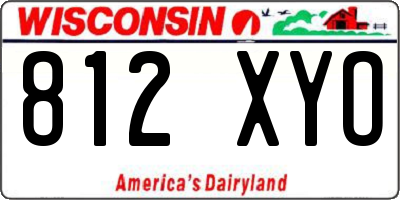 WI license plate 812XYO