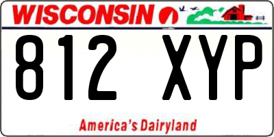 WI license plate 812XYP