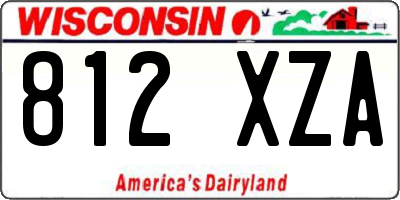 WI license plate 812XZA