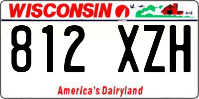 WI license plate 812XZH