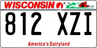 WI license plate 812XZI
