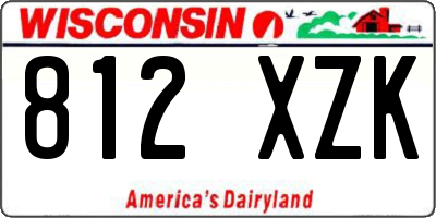 WI license plate 812XZK
