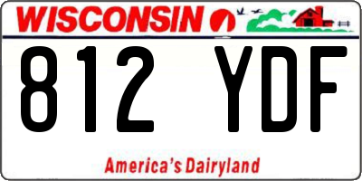 WI license plate 812YDF