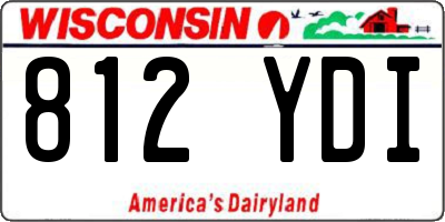 WI license plate 812YDI
