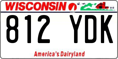 WI license plate 812YDK