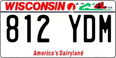 WI license plate 812YDM