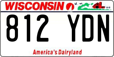 WI license plate 812YDN