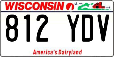 WI license plate 812YDV