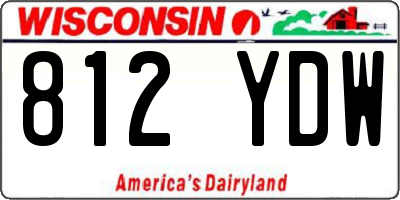 WI license plate 812YDW