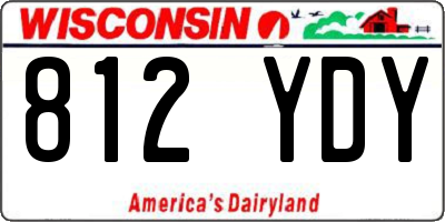 WI license plate 812YDY