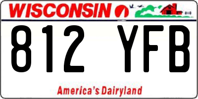 WI license plate 812YFB