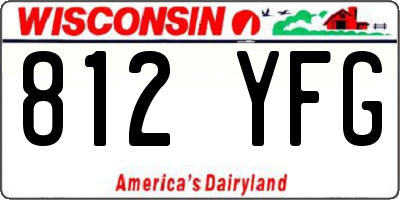 WI license plate 812YFG