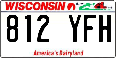 WI license plate 812YFH