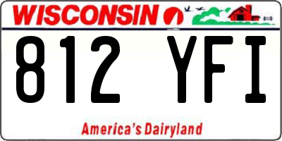 WI license plate 812YFI